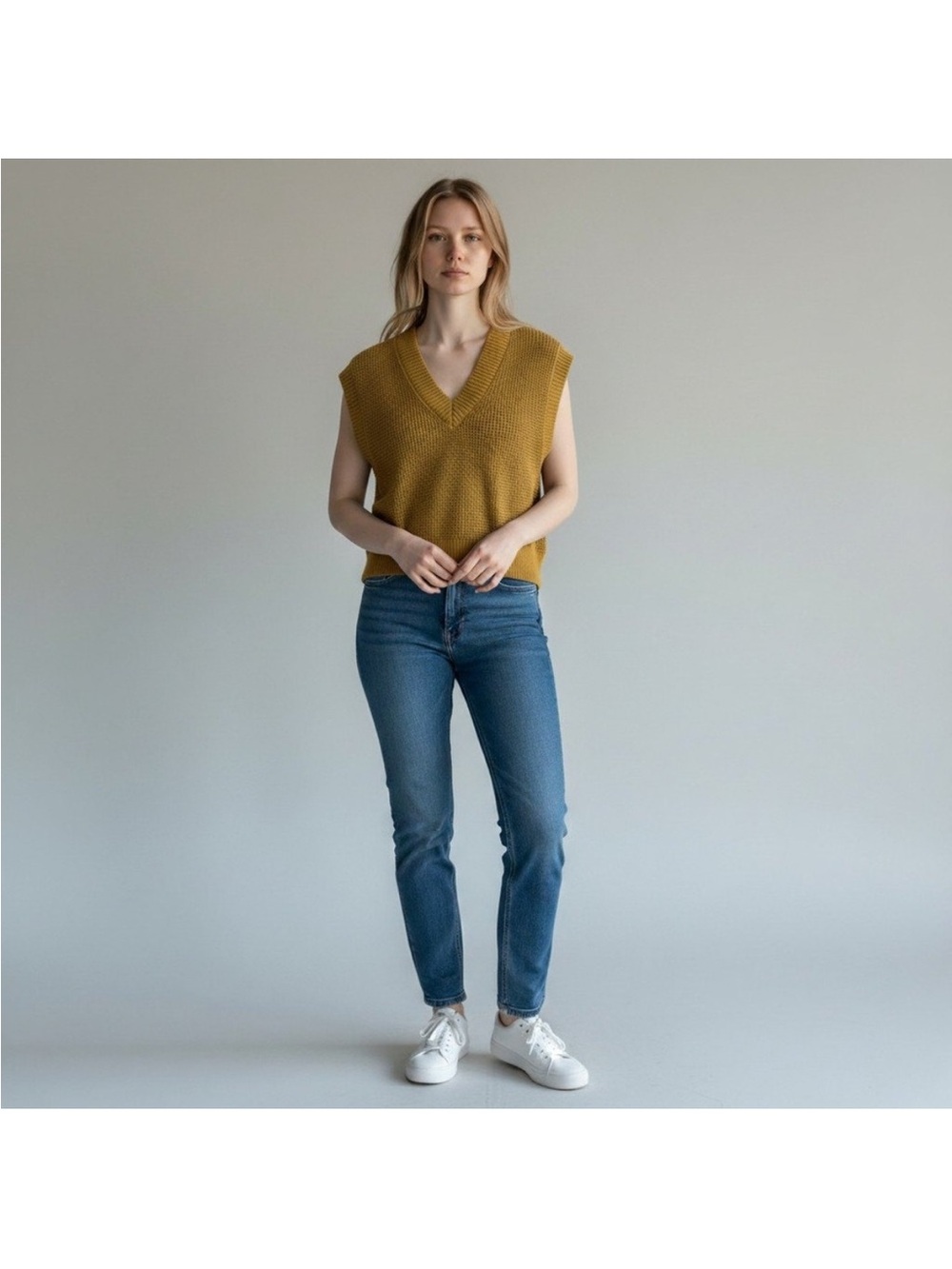 Madewell Yellow Sweater Vest